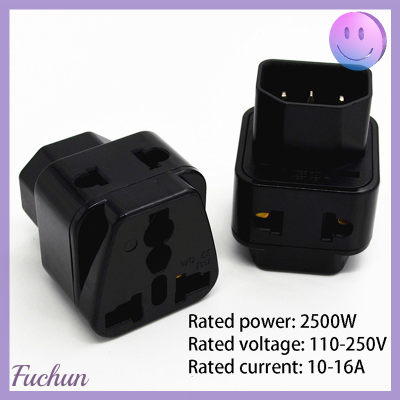 [Fuchun] 2 In 1 IEC 320 C14ตัวผู้เป็น C13 C13อะแดปเตอร์ไฟตัวเมีย PDU UPS หญิงสากลออสเตรเลียสหรัฐอเมริกาอังกฤษแบบยุโรปปลั๊กแปลงไฟพิเศษ