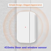 TAIBOAN Wireless Magnetic Door &amp; Window Sensor EV1527 Coding Mode 433MHz for Home Security Alarm System Home Burglar Alarm Kits Household Security Sys