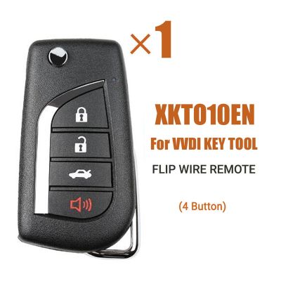 Car Remote Key for Xhorse XKTO10EN for Toyota Flip 4 Button Style for VVDI Key Tool