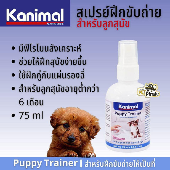 สเปรย์ฝึกสุนัข-ฝึกขับถ่าย-kanimal-น้ำยาฝึกฉี่-สำหรับลูกสุนัข-น้ำยาฝึกสุนัข-ขับถ่ายเป็นที่-ขนาด75-มล-puppy-trainer-ronghui-pet-house