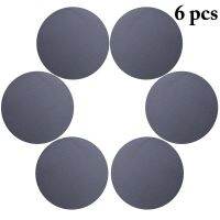 6Pcs/Set Faux Leather Placemat Heat Resistant Round Tableware Pad Non-Slip Mat Waterproof Coaster Set Kitchen Dining Accessories