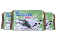 สบู่นมข้าว สบู่บุณณณดา คอลลาเจน Bunnada Collagen Rice Milk Coffee Milk Soap 80 กรัม 6ก้อน ราคาถูก