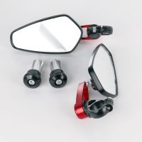 Motorbike Handlebar Side Rearview Mirrors 7/8 quot; 22mm Motorcycle Rearview Mirrors Universial Motorcycle Aluminum Bar End Mirror