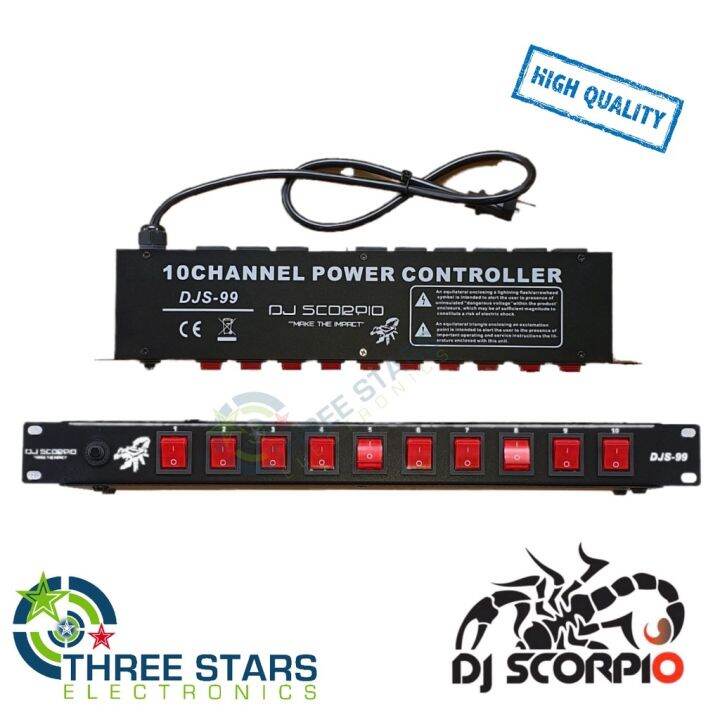 Dj Scorpio 10 Channel Power Controller 10 power switche Outlet