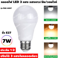 [ประกัน 1 ปี] หลอดไฟ led หลอดไฟในบ้าน [3 แสงในหลอดเดียว] แสงขาว+ส้ม+วอมไวท์ ขั้วเกลียว E27 ใช้ไฟบ้าน220V หลอดไฟไร้สาย หลอดไฟ led ไร้สาย [ของแท้ 100%]