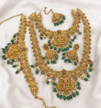 Jewellery Set : Artificial Flower jewellery set for bridal