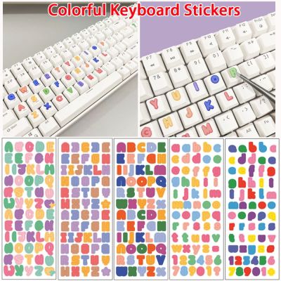 Universal English Keyboard Stickers Replacement English Keyboard Stickers Cover Cartoon Skin Case for Laptop Notebook Desktop Keyboard Accessories
