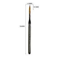 คุณภาพสูง 1 PC 875 รอบ Kolinsky ผสมผม Rinsin Handle สีน้ำอะคริลิคศิลปิน Art เครื่องมืออุปกรณ์ Paint Travel Brush
