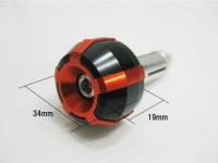 ปลายแฮนด์CNC ทองส้ม/ สีดำ ALUMINUM BAR END ORANGE/BLACK