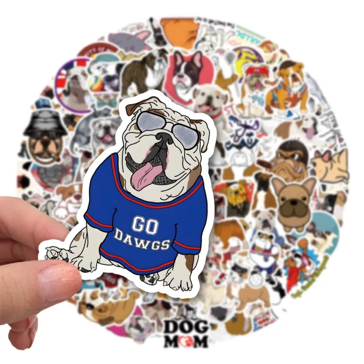 cod-pieces-of-household-bulldog-cartoon-g-raffiti-stickers-suitcase-cup-wholesale