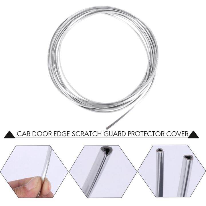 20ft-chrome-moulding-trim-strip-car-door-edge-scratch-guard-protector-cover-silver