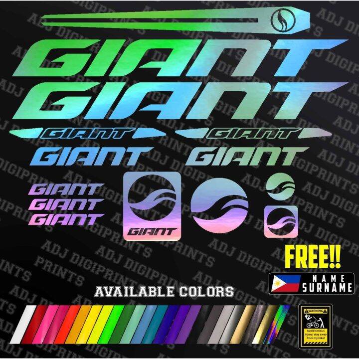 【COD】ucrmss52cq973 GIANT Bike Frame Set Decals Stickers MTB SPECIAL