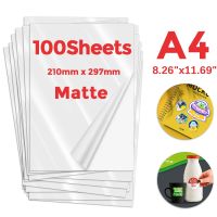 A4 Paper Sheets Printable Vinyl Sticker Paper Matte Glossy Adhesive Label Sticker 8.26 x11.69 Copy Paper fit for Inkjet Printer