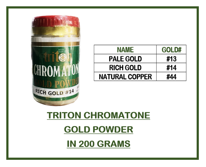 TRITON CHROMATONE GOLD in 200g | Lazada PH