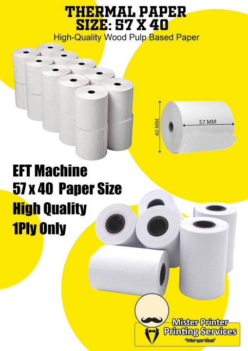 EFT POS Thermal Paper and Journal Paper 80X70, 76X70, 57X70, 57X40