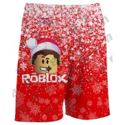 TX Robloxs Quần Short Giáng Sinh Cho Trẻ Em Quần Chơi Game Nam Nữ Quần 3D