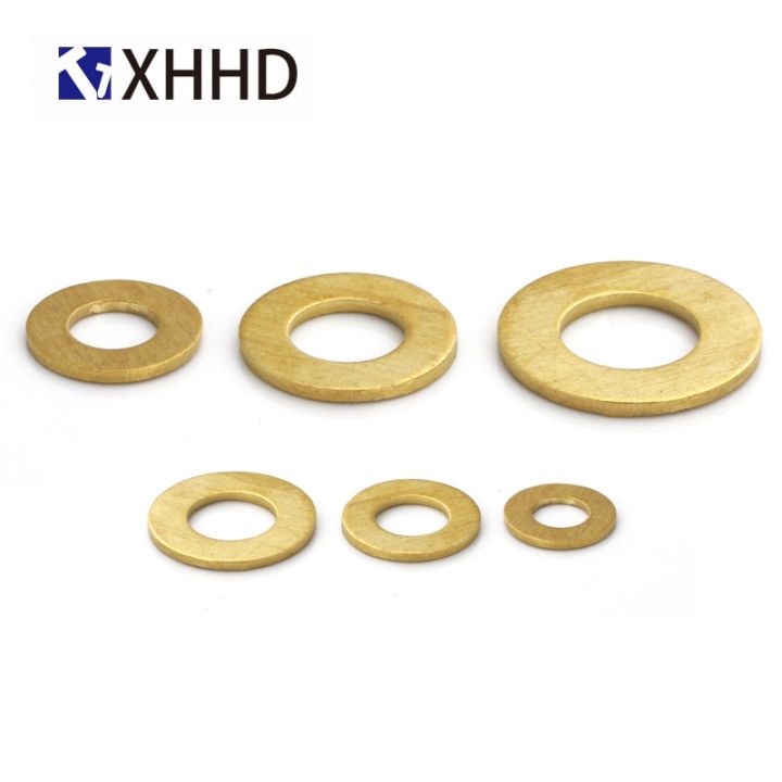 flat-sheet-metal-plain-washers-brass-copper-bronze-round-seal-washer-brass-gasket-m2-m2-5-m3-m4-m5-m6-m8-m10-m12-m14-m16-nails-screws-fasteners