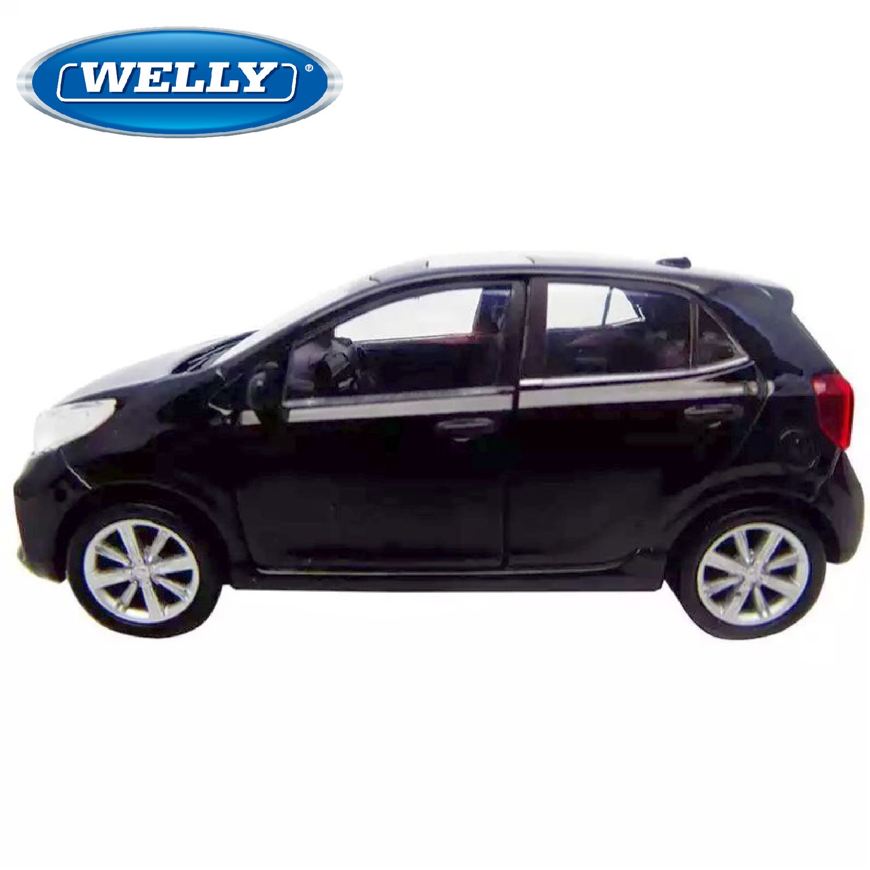 WELLY KIA NEW PICANTO BLACK 1:34 DIE CAST METAL NEW IN BOX 