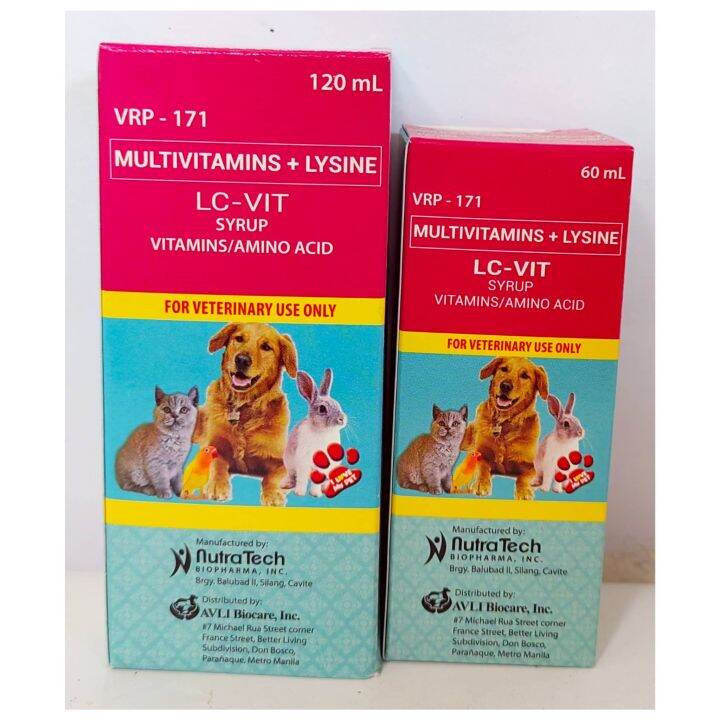 LCVIT Multivitamins+Lysine Vitamins/Amino Acid for Dogs & Cats Lazada PH