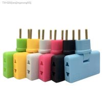 ▫✹◇ Creative European Regulation 1 In 3 Convenient Rotary Plug Germany France Russia Spain Travel Lightweight Universal EU Adapters