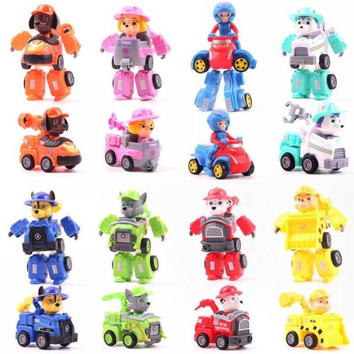 Paw-Patrol Vehicle Skye Flying Toy Everest Snow Dog Robot Change Car  Transform Girls Birthday Gift | Lazada Ph