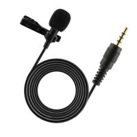 Omnidirectional Lavalier Audio Condenser Microphone Clip-on Mini Microphone Headset for Voice Amplifier Recording Speaking