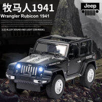 njhgj[ บรรจุกล่อง ]1941 โมเดลรถออฟโรดจำลองรถโลหะผสม jeep โมเดลรถที่มีฐานรถจี๊ปของเล่นเด็ก nalkhglka