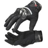 【CW】Carbon Fibe Motorcycle Touch Screen Gloves Black Racing Motorbike Road Racing Team Glove