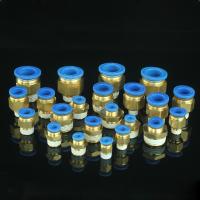 Air Pneumatic 12mm 10mm 8mm 6mm 4mm Male Thread 1/8 1/4 3/8 1/2 Hose Tube Pipe Connector Quick Coupling PC Brass Fitting