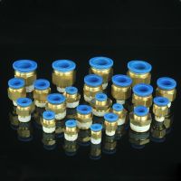 Air Pneumatic 12mm 10mm 8mm 6mm 4mm Male Thread 1/8 quot; 1/4 quot; 3/8 quot; 1/2 quot; Hose Tube Pipe Connector Quick Coupling PC Brass Fitting