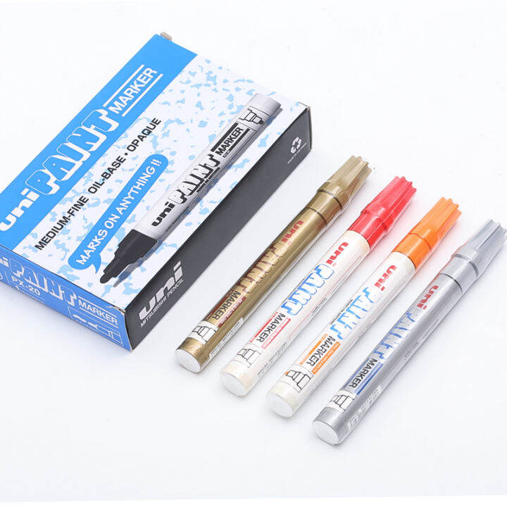 Japan uni Mitsubishi PAINT Paint PX20 black and white gold and silver