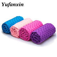 Non Slip Cotton Yoga Mat Towel Cover Anti Skid Microfiber Plum Dot Resin Yoga Mat Pilates Gymnastics Mats