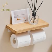 Toilet roll box paper holder Toilet roll paper beech wood holder paper towel roll holder double use Toilet Roll Holders