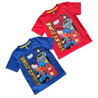 650068(S-XL) เสื้อยืดคอตตอน Justice League สำหรับเด็กชาย 6-12ปี สินค้าพร้อมส่ง