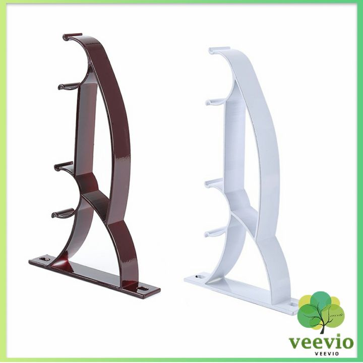 veevio-ขายึดราวผ้าม่าน-วงเล็บคู่สีขาว-ขายึดผ้าม่าน-curtain-bracket