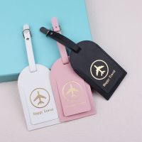 【DT】 hot  Travel Portable 1PC PU Leather Luggage Tag Suitcase Identifier Label Baggage Boarding Bag Tag Name ID Address Holder Accessories