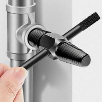 2Pcs/Set Double Head Tap Valve Screw Extractor Damaged Broken Wire Water Pipe Bolt Remover Multipurpose House Screw Extract Tool