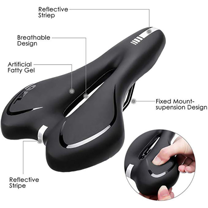 mtb-bike-seat-suspension-bicycle-saddle-gel-leather-road-cycling-cushion-pad-shell-saddle-for-bicycle