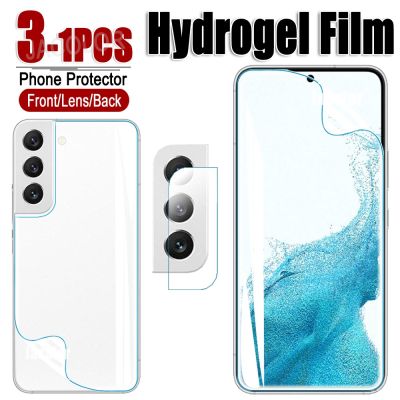 Protective Film For Samsung Galaxy S22 Ultra Plus S21 Fe 5G Screen Gel Protector/Back Cover Hydrogel Film/Camera Glass S21 S22