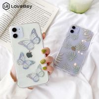Lovebay Butterfly Glitter Leaves Phone Case Iphone - Phone Case Iphone 11 12 Pro - Aliexpress
