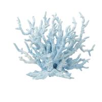 Baby Blue Plastic Coral Shaped Ornament Decor for Fish Tank