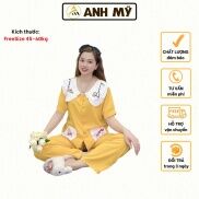 Đồ bộ nữ ANH MỸ pijama chất liệu lụa mango cao cấp tay ngắn quần dài MGD-01