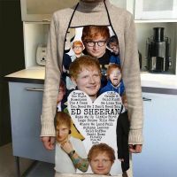Custom Ed Sheeran Aprons Home Cleaning Aprons Anti-Dirty Kitchen Accessories For Men Women 50x75cm 68x95cm 1014 Aprons