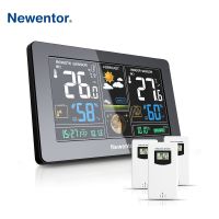 Professional Wireless Weather Stations Indoor Remote Sensors Digital Alarm Clock Time Calendar Hygrometer Humidity Temperature