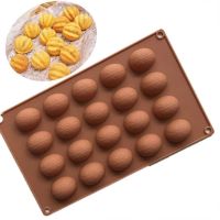 20 Holes Walnuts Nuts Shape Chocoalte Silicone Mold Fondant Cake Baking Tools Pudding Cookie Soap Mold