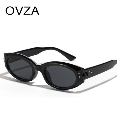 แว่นกันแดด OVZA ทรงรีย้อนยุคสำหรับผู้หญิงแว่นกันแดดทรง2023สำหรับผู้ชาย UV400เครื่องประดับรับฤดูร้อน S7020