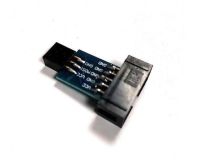 10Pin To 6 Pin Adapter Board + USBASP USBISP AVR Programmer USB ATMEGA8 ATMEGA128 ATtiny/CAN/PWM 10Pin Wire Module DIY