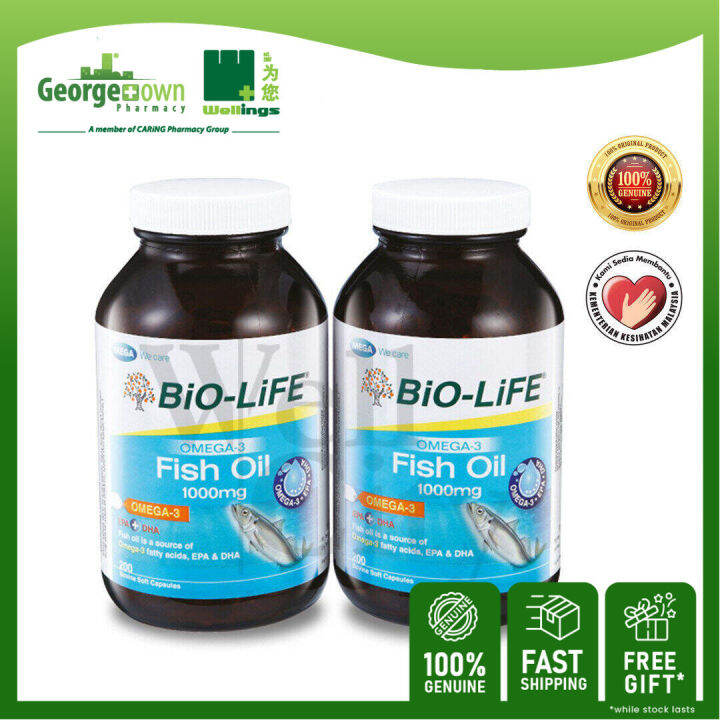 BIOLife Fish Oil (1000mg x 200s x 2) Wellings Pharmacy