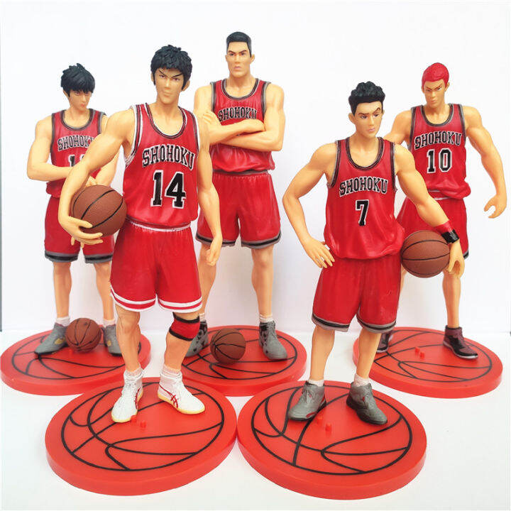 Slamdunk The Shohoku team Figure Hanamichi Sakuragi Figure Kaede Rukawa ...