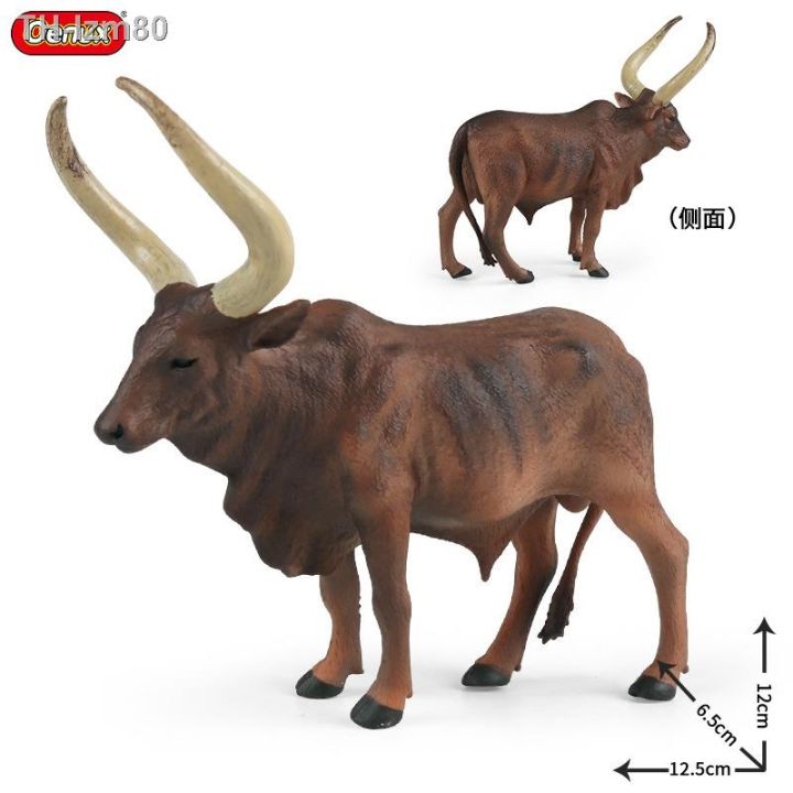 ของขวัญ-ankola-watusi-bull-รุ่น-solid-จำลองสัตว์รุ่นสัตว์ปีก-ranch-เด็กของเล่นเพื่อการศึกษาก่อนวัยอันควร